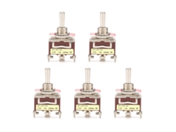 YURU 5pcs interruptor toggle 3 posições on off on 3 pinos 12mm 15a 250vac para indústrias automobilísticas eletrodomésticos