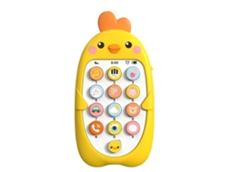 Brinquedo Telefone Para Bebê Com Chupeta Bilingüe, Sons Musicais E Jogo De Imaginação