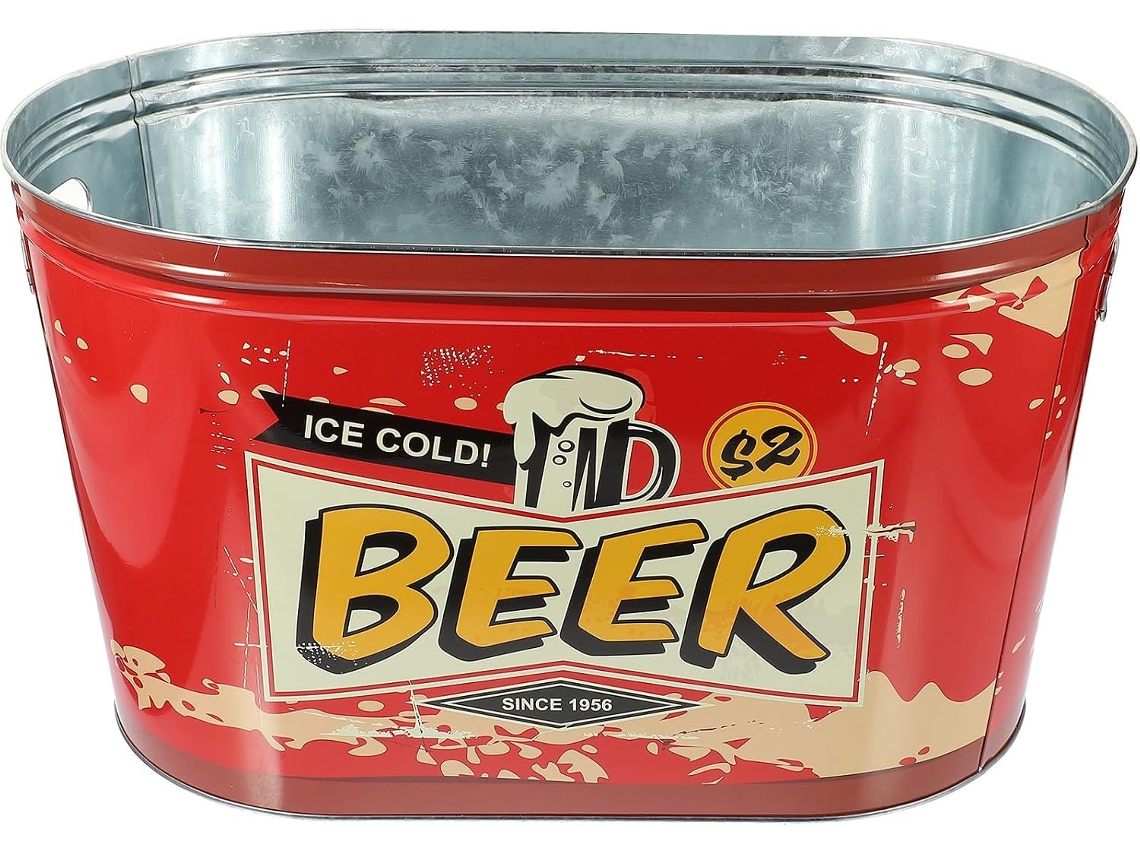 Balde De Ferro Prático E Elegante Para Cubos De Gelo E Bebidas, Perfeito