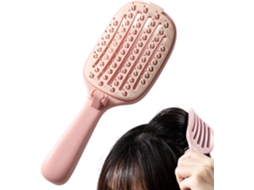 Escova Desembaraçadora Para Cabelos Grossos Ferramenta Dobrável Estilização De Cabelo Pente Massageador O Couro Cabeludo