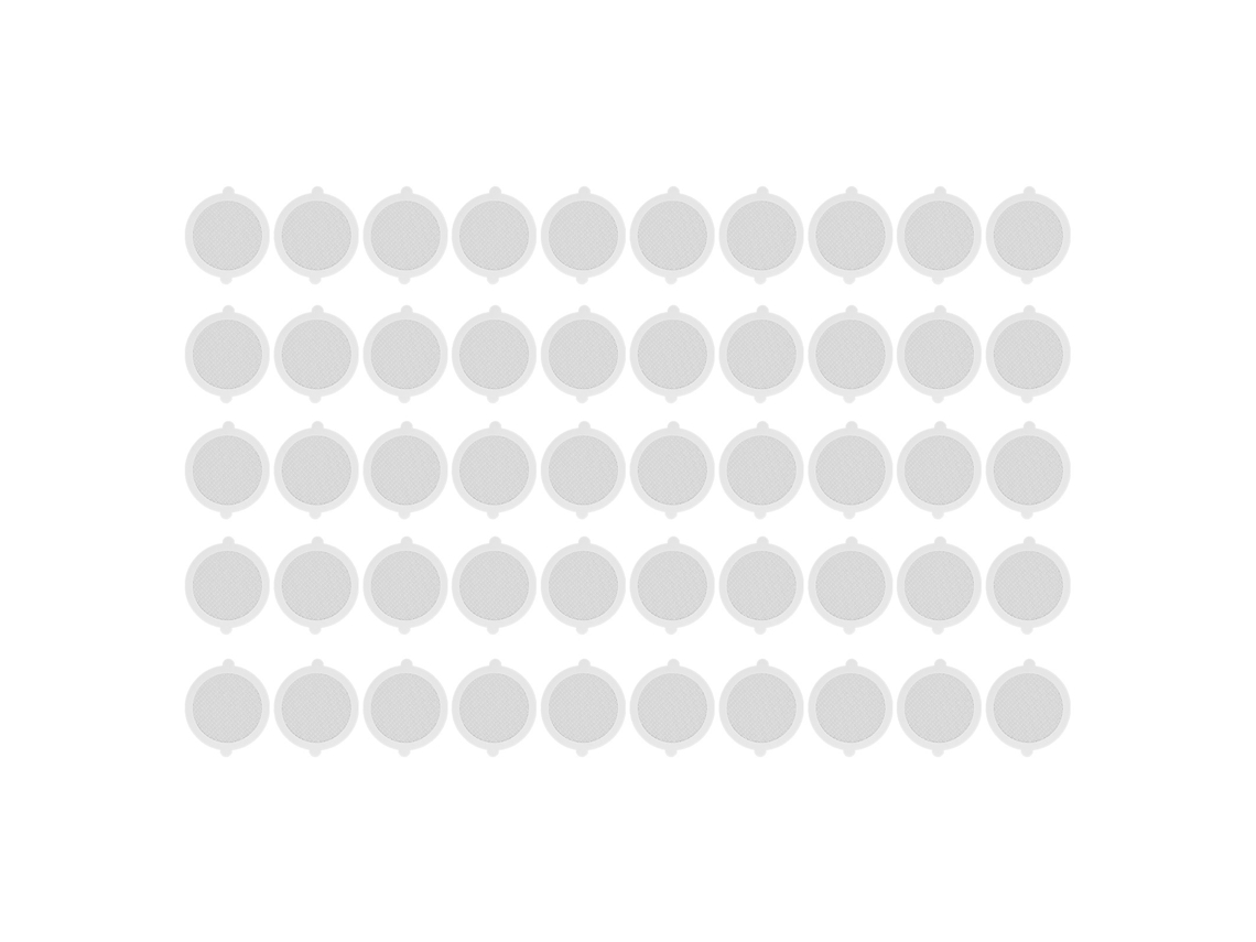 50pcs Retentor de Cabelos Fibra de Vidro Malha Densa 3mm Diâmetro 11cm para Ralo de Chuveiro com S/MARCA