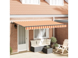 Vidaxl Toldo Retrátil Amarelo 400 X 200 Cm Tecido