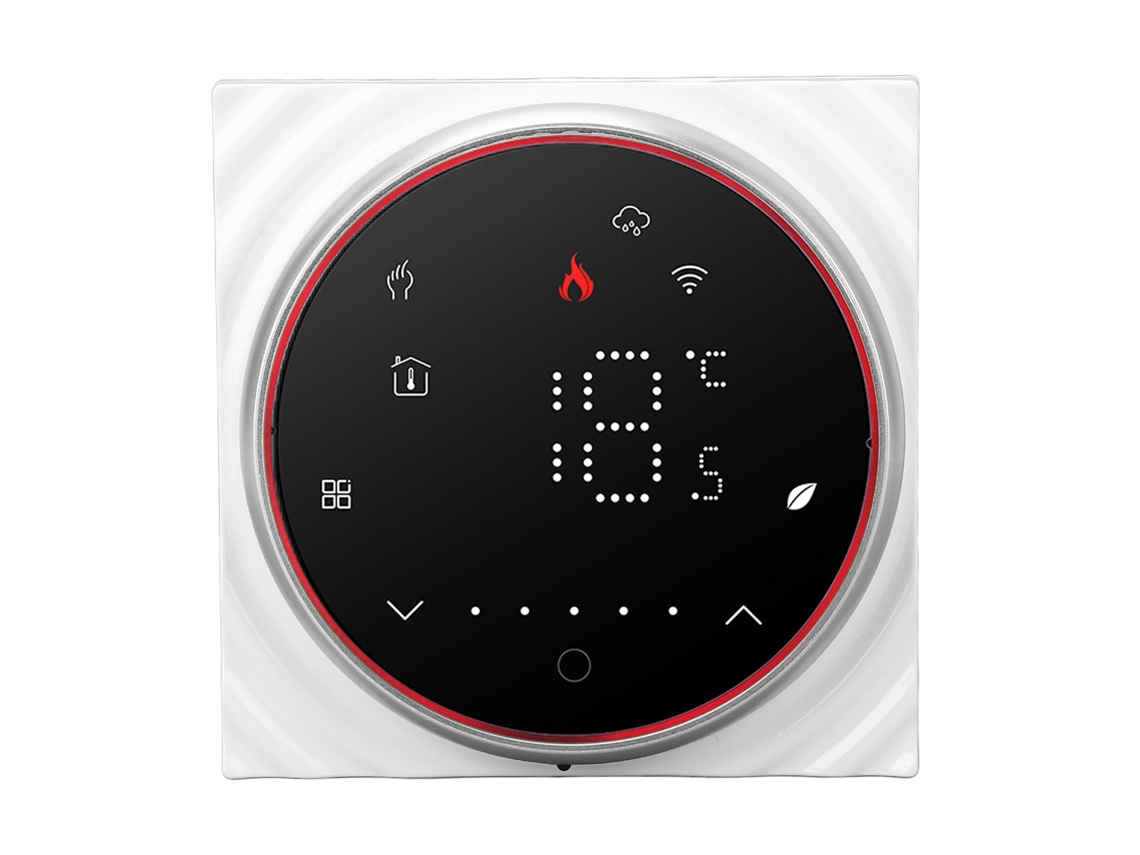 Termostato Inteligente Para Hogar Com Tela Led Programável Controlador De Aquecimento De Solo Ac 95‑240v Preto