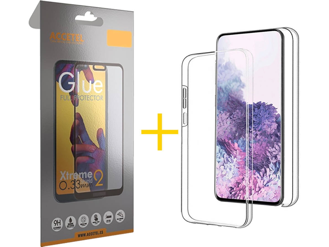 Capa + Película para Samsung Galaxy A71 ACCETEL Transparente Claro