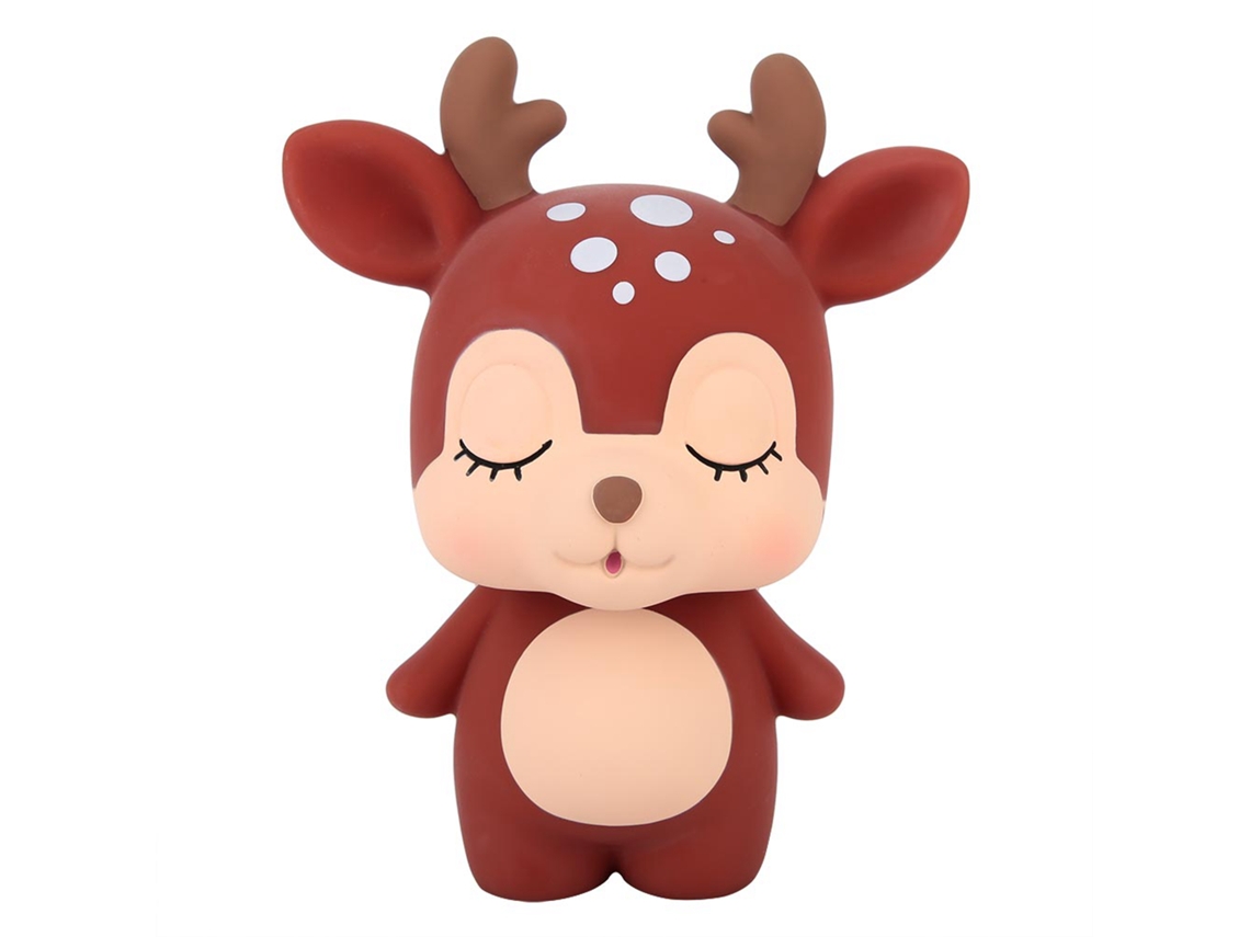 Caixa de Economia Animal Cartoon Marrom Decorativa