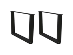 Coffee Table Leg, Coffee Table Legs Vidaxl Preto Aço (70 X (42-43.3) Cm)
