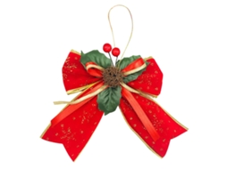 Enfeite de Natal com Laço para Árvore e Guirlanda, 15cm LAXISCREED