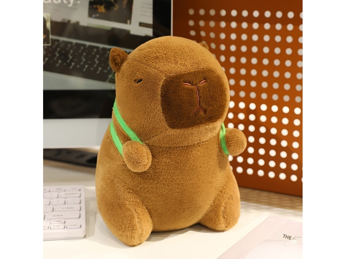 Capivara Pelúcia Chaveiro Brinquedo Macio Modelo Boia de Sapo CHABERLU