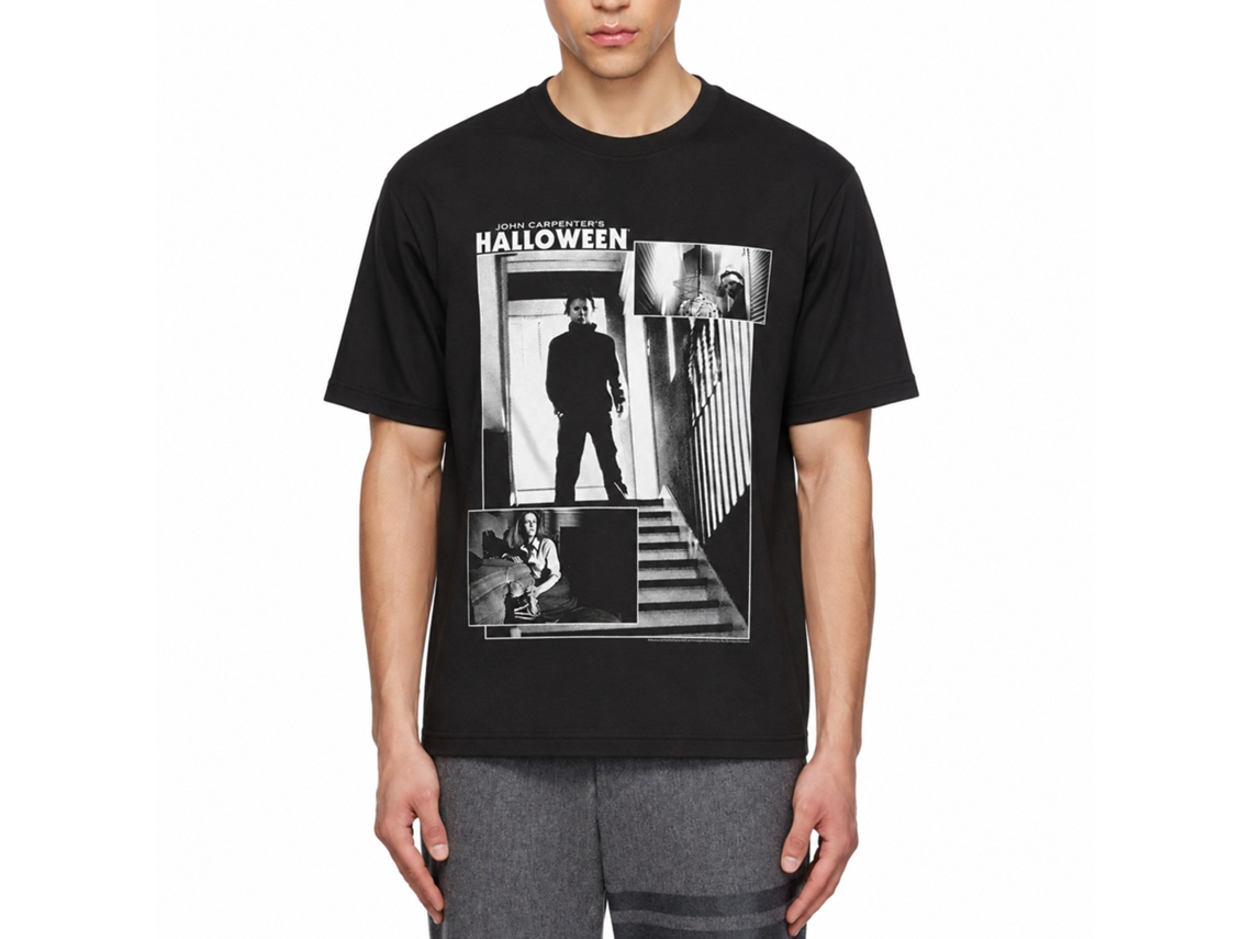 Rockinstone Halloween Movie 3 Shot Black Adult T-shirt Size:xxl