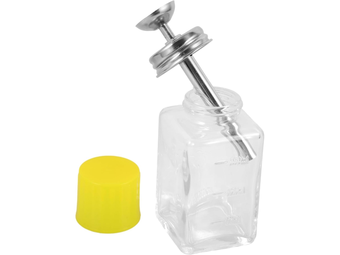 Frasco De Vidro Vazio Para Removedor De Esmalte, Com Bomba Dosadora, Acessório Para Manicure.