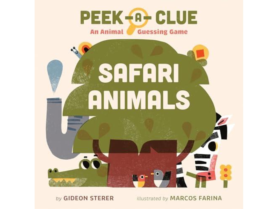 Livro Peek-a-Clue Safari Animals de Gideon Sterer (Inglês)