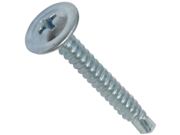 Parafusos Auto-abocanhantes Para Chapa De Metal - Cabeça Redonda - Ø4.2x32mm - Aço Galvanizado - Embalagem De 100