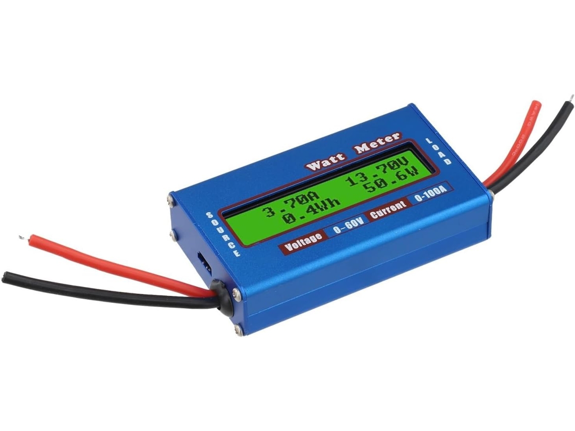Analisador De Potência Cc Medidor Turbina Eólica Solar 100a 12v 24v