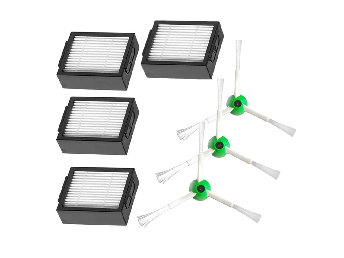 7 peças filtro hepa para irobot roomba i7 i7 e5 conjunto de substituição aspirador robô, acessórios irobot i7