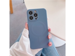 Capa Para Iphone 17 Em Silicone Líquido Magnético Cinza