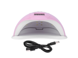 Lâmpada Secadora De Unhas Profissional 48w Para Esmalte Gel Uv/led Ferramenta De Manicure Rosa