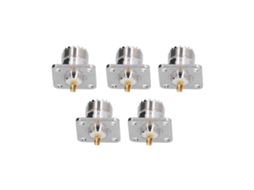 Laxiscreed Adaptador De Painel De Cúpula Soldada Com 4 Furos Em Latão Para Conector Coaxial Rf