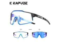 Óculos De Sol Fotocromáticos Para Ciclismo, Óculos De Sol Para Esportes Ao Ar Livre Que Mudam De Vermelho E Azul, Óculos Estilo Harley.