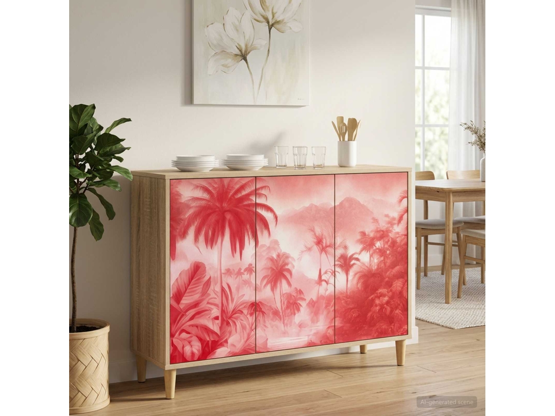 Vidaxl Buffet Aachen Sonoma 102 X 33 X 75 Cm Derivados De Madeira