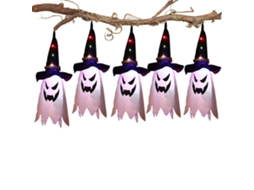 Laxiscreed Luzes De Halloween Com Abóboras E Fantasmas Para Decoração De Festa