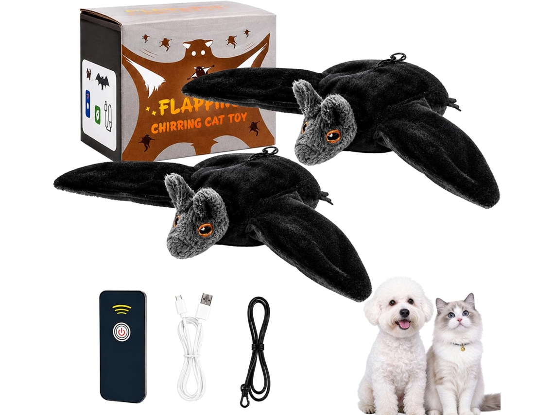 2 Unidades, Brinquedo Interativo Para Gatos, Voador Cães, Com Estímulo