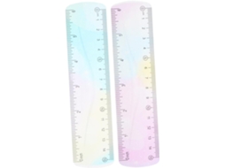 Jojofuny 2 Réguas Flexíveis De Pvc 15cm Para Escritório E Desenho, Macias E Duráveis, Para Estudantes E Uso Escolar