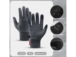 Luvas de Ciclismo Unissex MDUG Cinza com Tela Sensível ao Toque para Outono e Inverno (XL)