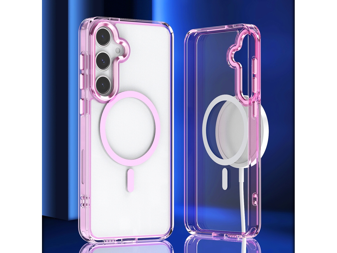 Capa Para Samsung Galaxy A35 Compatível Magsafe, Resistente A Quedas Rosa Elysve