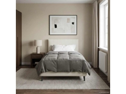 Vidaxl Duvet De Ano Inteiro Cinzento-claro 155 X 200 Cm Microfibra