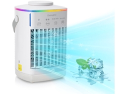 Climatizador Portátil 3 em 1 Sem Mangueira com Temporizador e Led Branco AQUAFORGE