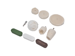 Laxiscreed Kit De Escovas De Polimento E Esmerilhar Em Algodão Flanelado Para Metal E Vidro