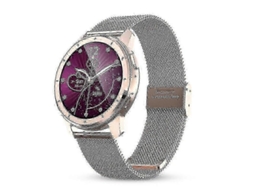 Smartwatch com alarme odontológico, reprodução de música local, monitor de frequência cardíaca, pressão arterial e consumo de oxigênio Ly Ebike (prata)