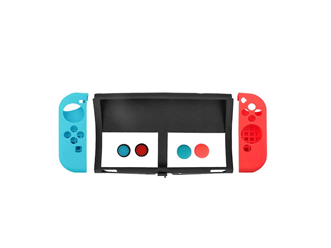 Capa Protetora de Silicone para Switch Oled, Capa Rígida 7 em 1, Console BRILVIBERA