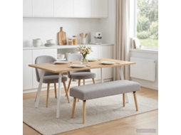 Vidaxl Banco Liso Cinzento-claro 110 X 40 X 46 Cm Bouclé