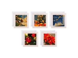 Cartões De Natal Hallmark 25572269 Pacote Com 30 5 Designs Modernos Reciclável Aquaforge
