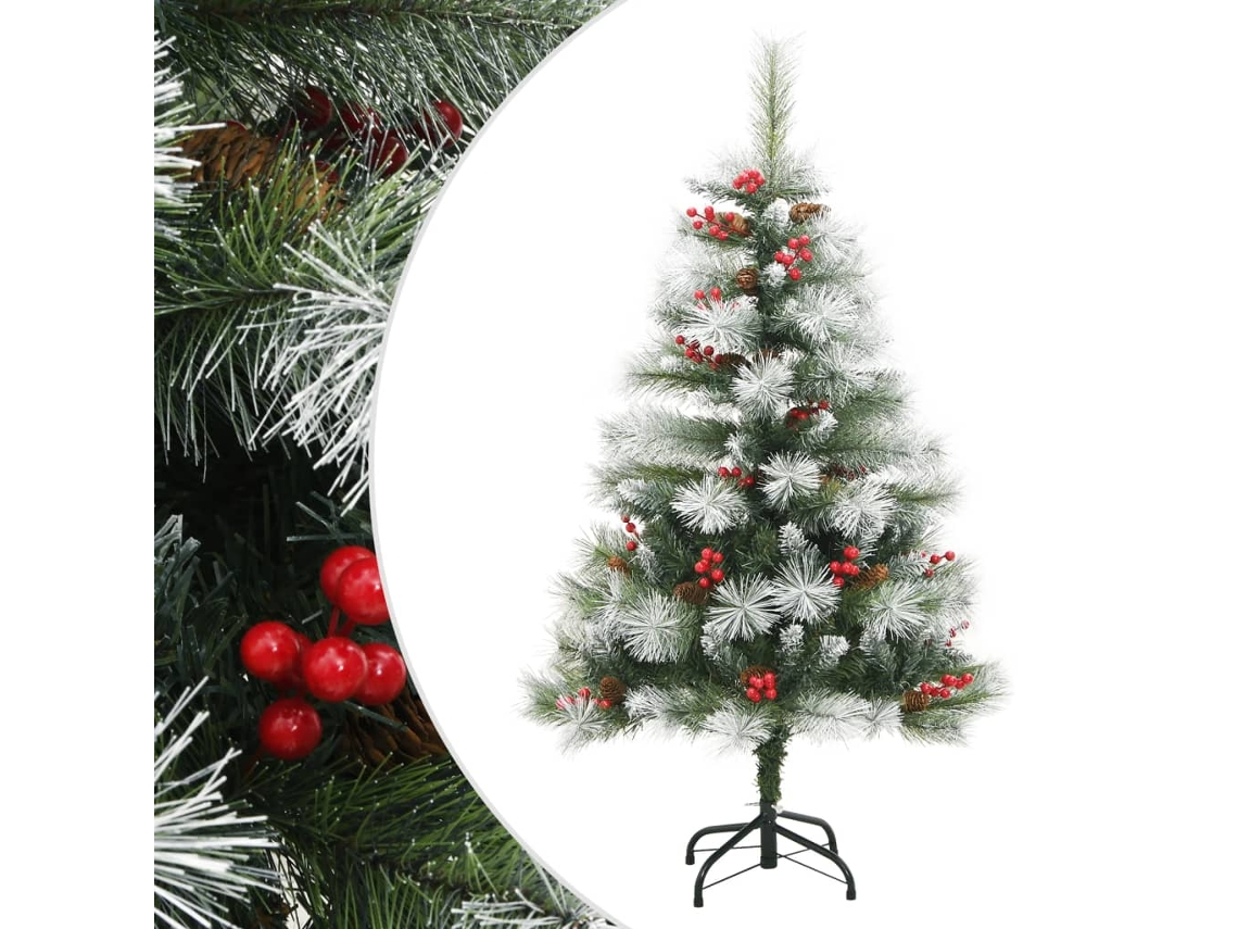 Árvore de natal artificial articulada VIDAXL Branco (120 cm)