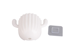Suporte De Armazenamento De Parede Sem Furo Em Forma De Cacto Para Banheiro Branco