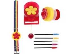 Alimentador de Pássaros Criativo em Plástico com Escova de Limpeza. Alimentador Reutilizável para Jardim e Pátio. Às CHABERLU
