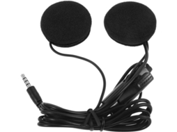 Shineofi Écouteurs Para Casque De Moto Noir Microfone, Bruit Et Lecture Musicale, Compatívels 3. 5mm Trrs,