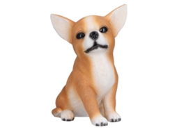 Resin Dog Statue Cute Animal Garden Decor CHABERLU