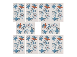 10pcs Adesivo De Tubarão Allinless