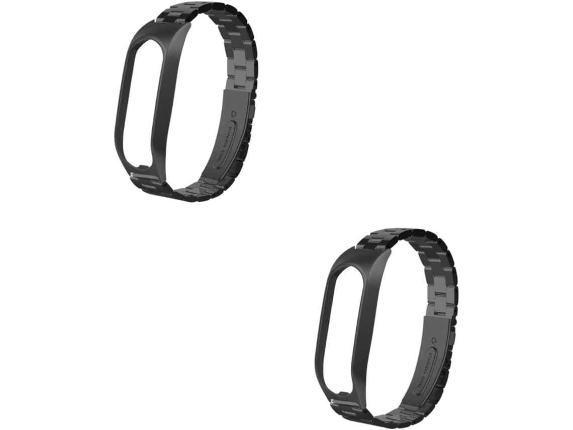 2 Pulseiras De Aço Inoxidável Para Relógio Inteligente, Compatíveis