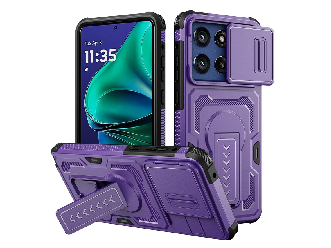 Capa Para Samsung Galaxy A36/a56, Resistente A Impactos E Com Suporte. Czhhmart（roxo）