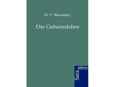 Livro Die Geheimlehre German Edition de H P Blavatsky (Alemão)