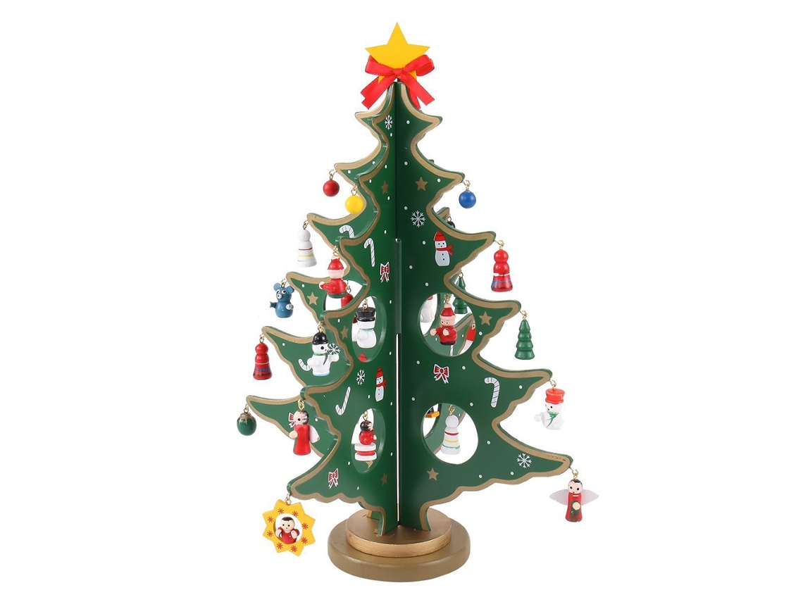 Laxiscreed Enfeites De Natal Criativos Para Mesa, 24 Peças Verdes De 35cm, Decoração Natalina Perfeita