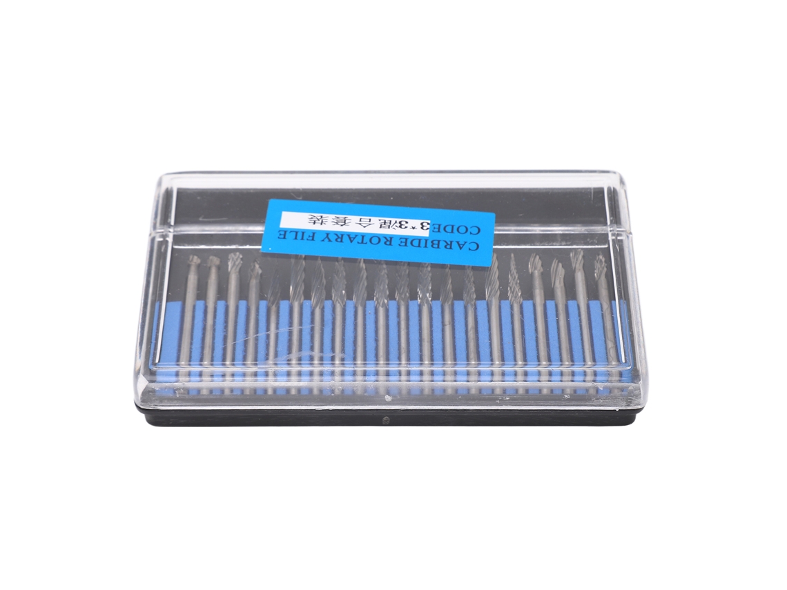 Conjunto de 20 Brocas Rotativas de Aço Tungstênio 3mm para Carpintaria e Polimento Primerox