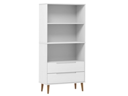 Bookcase, Bookcases Vidaxl Branco Madeira De Pinho (n/a)