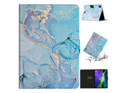 Capa de couro com estampa de mármore Webake para iPad Pro 11 (2024)