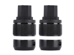 Aetheria conector de Alimentação Ac 2pcs Cobre Puro Dourado para Cabo de Áudio Diy M100g e F100g
