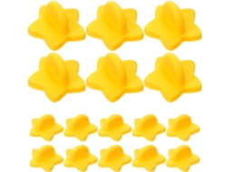 Alfinetes de plástico e segurança para lembrancinhas de formatura, 100 unidades, amarelos, duráveis e fáceis de transportar.